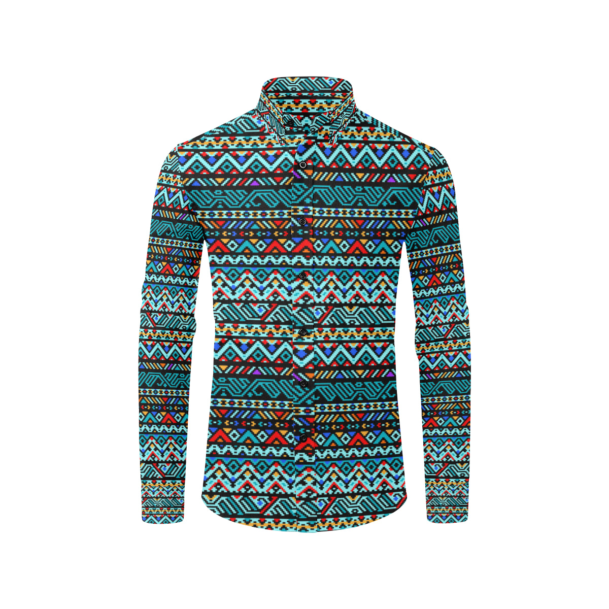 Southwestern Style Men's Long Sleeve Shirt