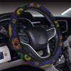 Chakra Colorful Print Pattern Steering Wheel Cover with Elastic Edge