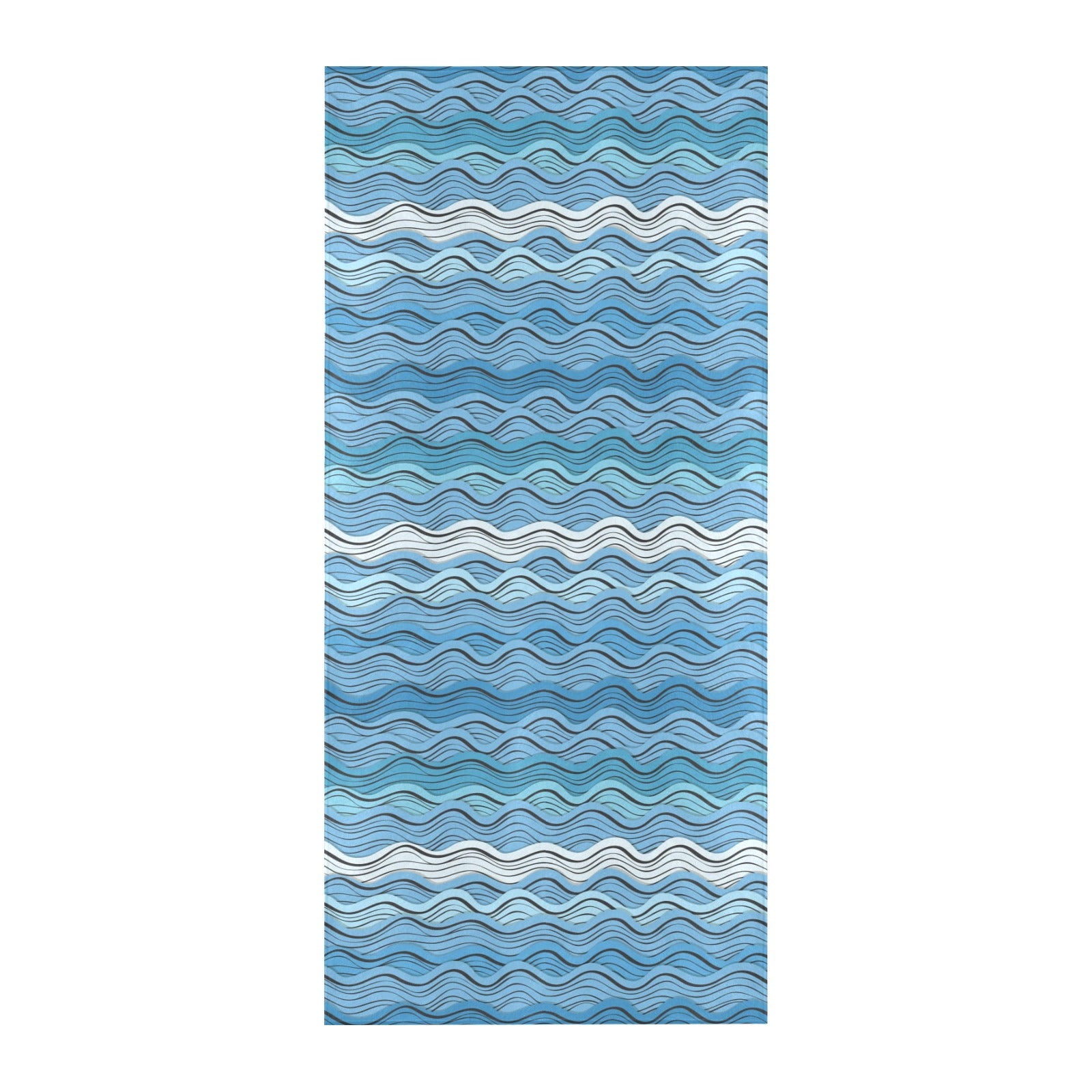 Wave Print Design LKS301 Beach Towel 32" x 71"