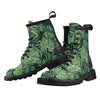 Green Fresh Tropical Palm Leaves Women's Boots