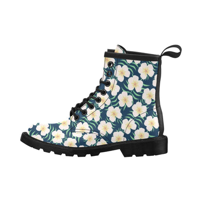 Pink Plumeria Pattern Print Design PM016 Women's Boots