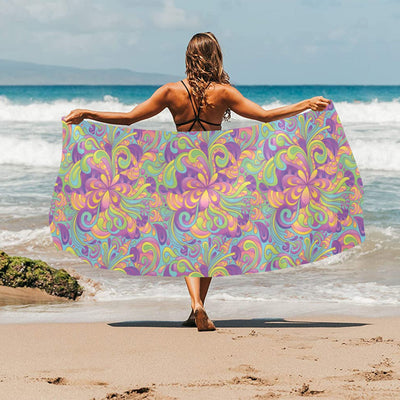 Trippy Print Design LKS306 Beach Towel 32" x 71"