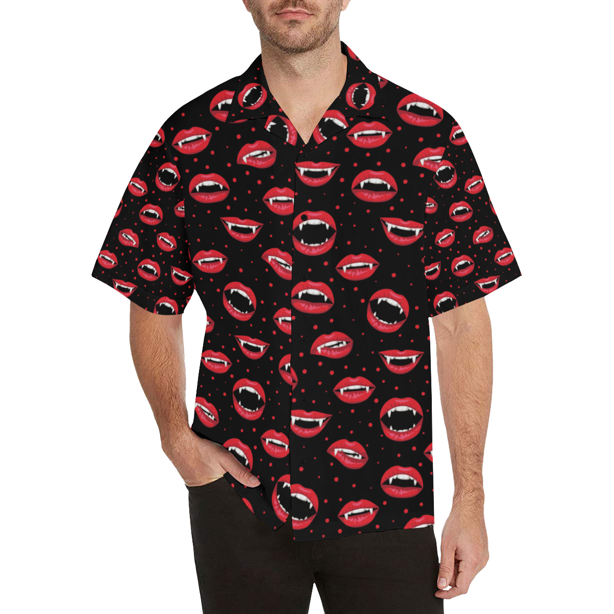 Halloween Pattern Print Design 01 Men's Hawaiian Shirt