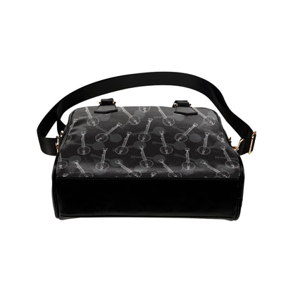 Banjo Pattern Print Design 03 Shoulder Handbag