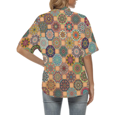 Boho Pattern Print Design 07 Women's Hawaiian Shirt