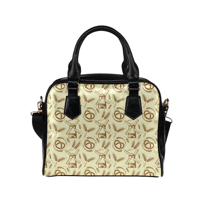 Agricultural Windmills Print Design 03 Shoulder Handbag