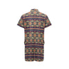 Ethnic Geometric Print Pattern Men's Romper