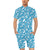 Dolphin Cute Print Pattern Men's Romper