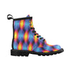 Flame Fire Blue Design Print Women's Boots