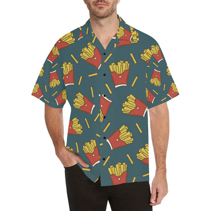 French Fried Pattern Print Design 04 Men's Hawaiian Shirt