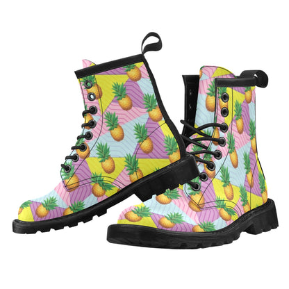Pineapple Pattern Print Design PP05 Women's Boots