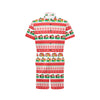 Camper Camping Ugly Christmas Design Print Men's Romper