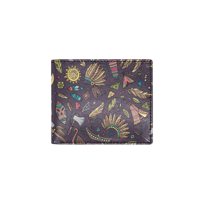 Tribal native american Aztec Men's ID Card Wallet