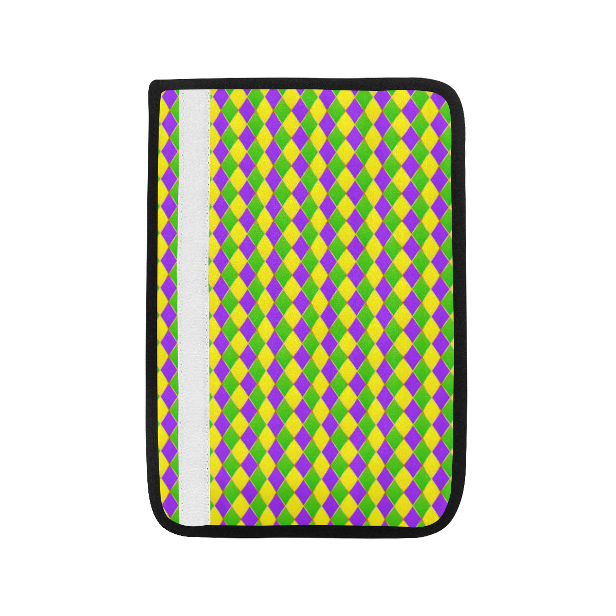 Mardi Gras Pattern Print Design 01 Car Seat Belt Cover