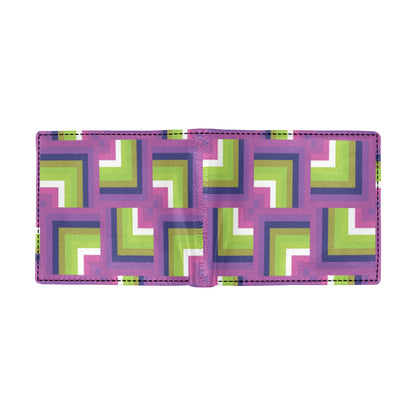 Optical illusion Pattern Print Design A05 Men's ID Card Wallet