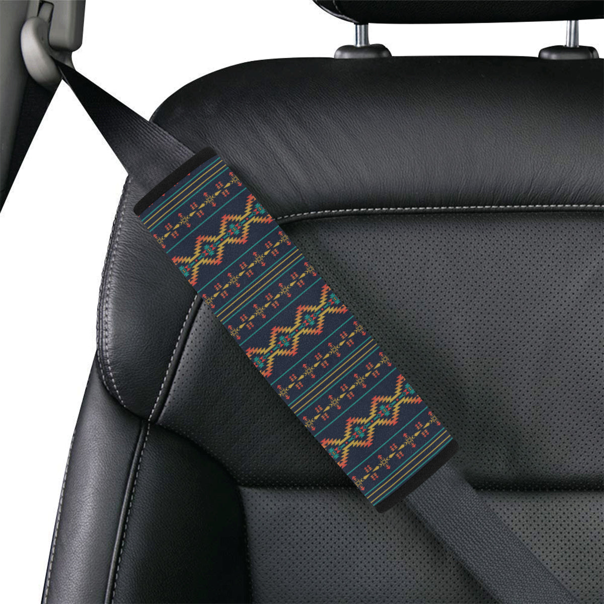 Southwest American Design Themed Print Car Seat Belt Cover