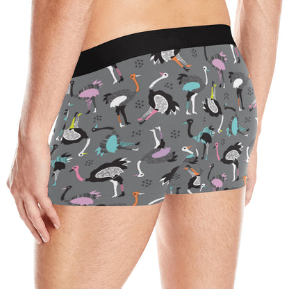Ostrich Pattern Print Design 01 Men's Boxer Briefs
