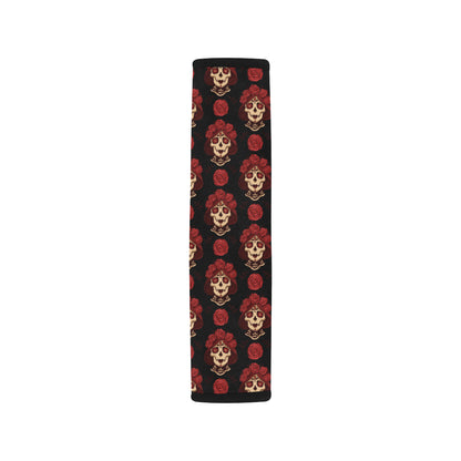 Day of the Dead Skull Girl Pattern Car Seat Belt Cover