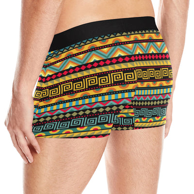 African Pattern Print Design 03 Men's Boxer Briefs