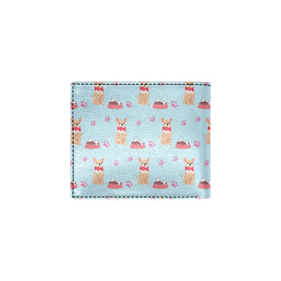 Chihuahua Pattern Print Design 05 Men's ID Card Wallet