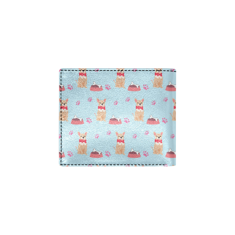 Chihuahua Pattern Print Design 05 Men's ID Card Wallet