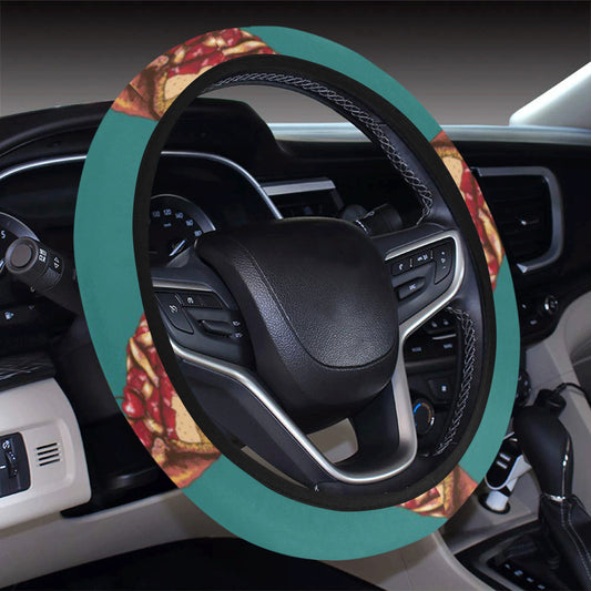 Cheesecake Cherry Pattern Print Design CK03 Steering Wheel Cover with Elastic Edge