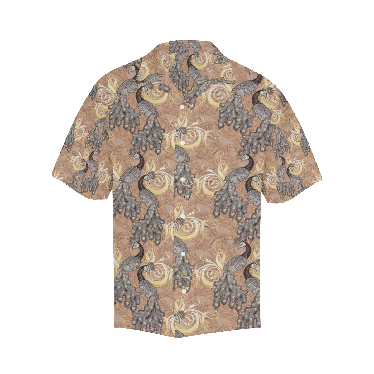 Peacock Pattern Print Design A05 Men's Hawaiian Shirt
