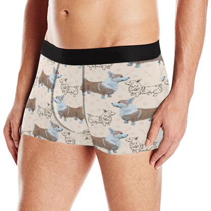 Pembroke Welsh Corgis Pattern Print Design A03 Men's Boxer Briefs
