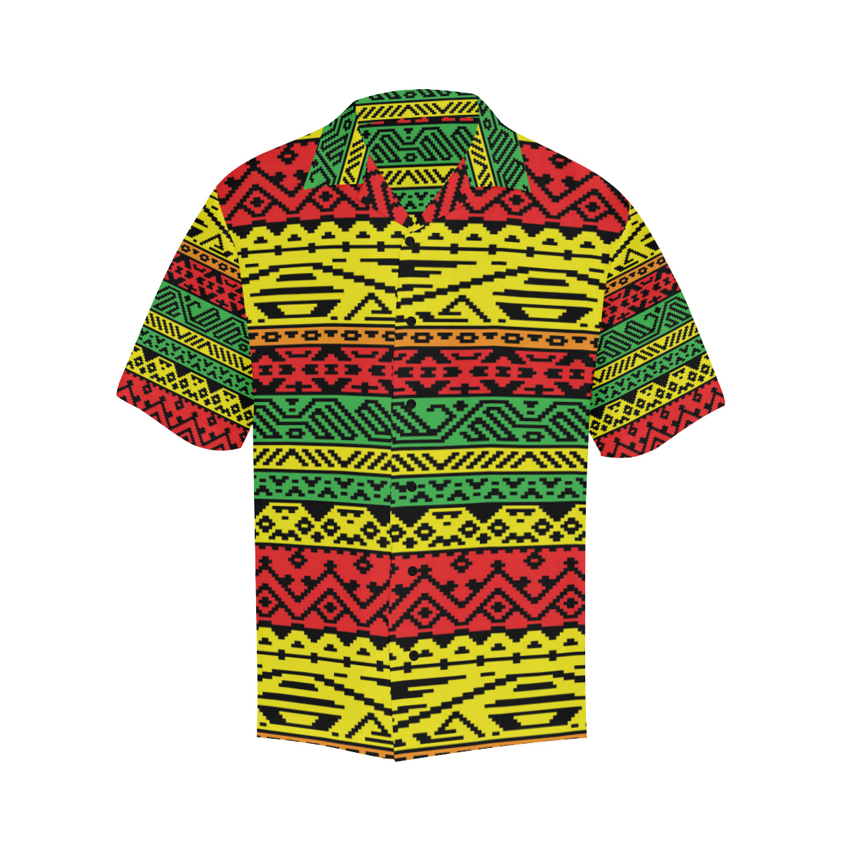 Rastafarian Pattern Print Design A02 Men's Hawaiian Shirt