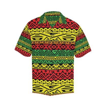 Rastafarian Pattern Print Design A02 Men's Hawaiian Shirt