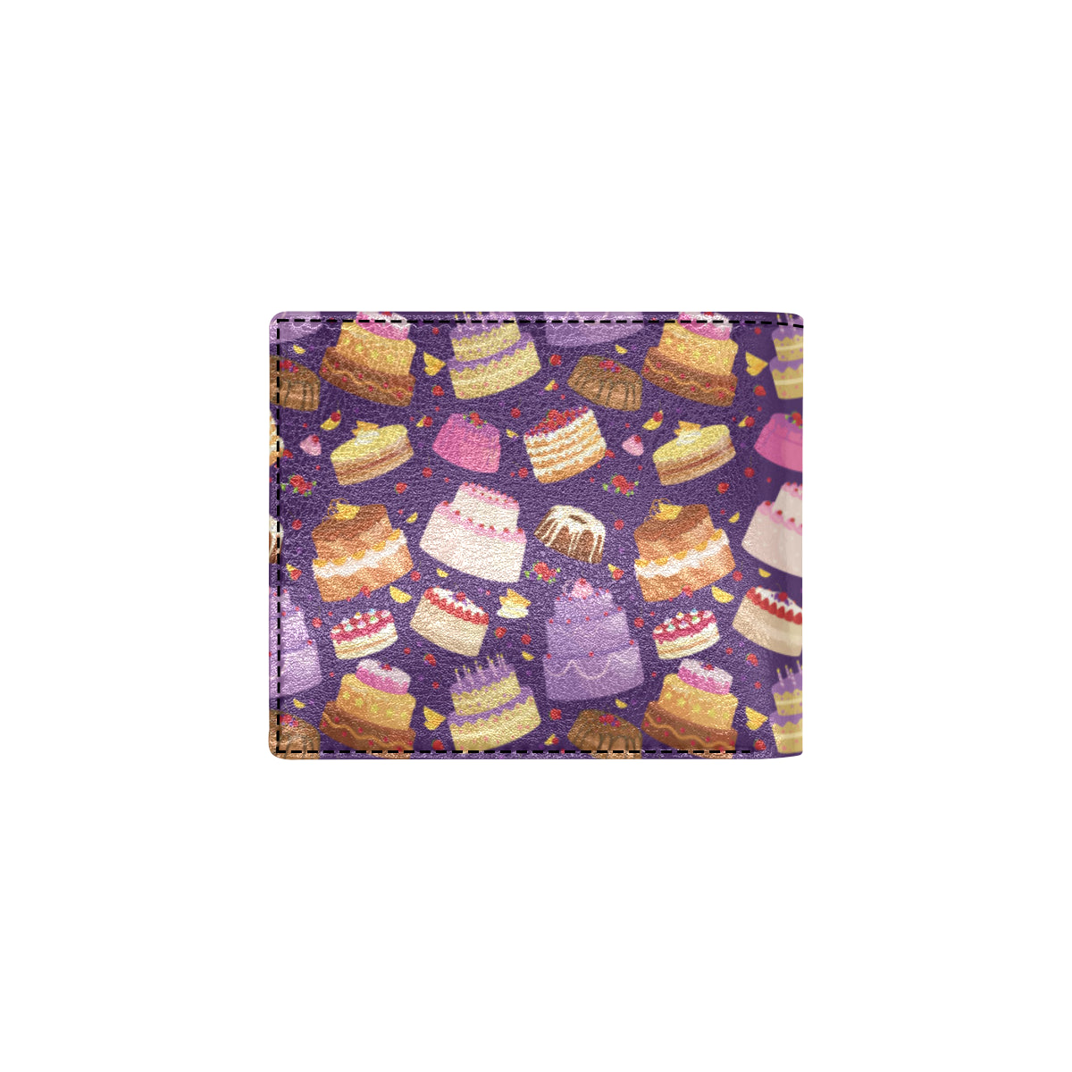Cake Pattern Print Design 05 Men's ID Card Wallet