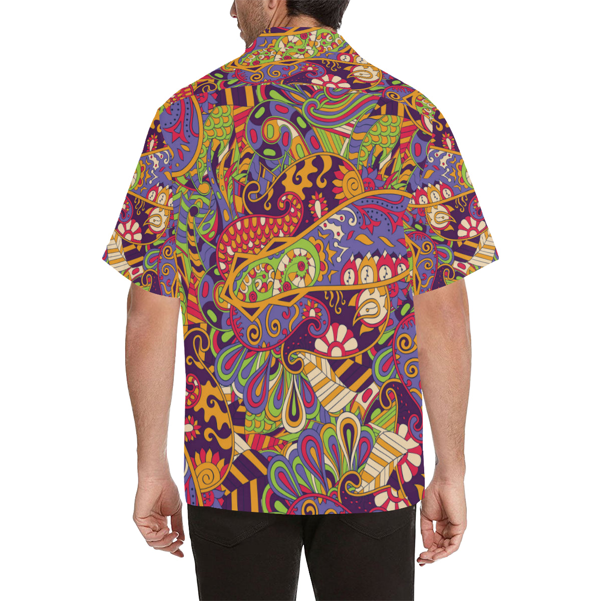Funky Retro Pattern Print Design A04 Men's Hawaiian Shirt