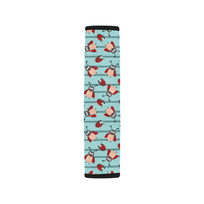 Ladybug Happy Print Pattern Car Seat Belt Cover