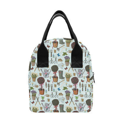 Gardening Pattern Print Design G01 Insulated Lunch Bag