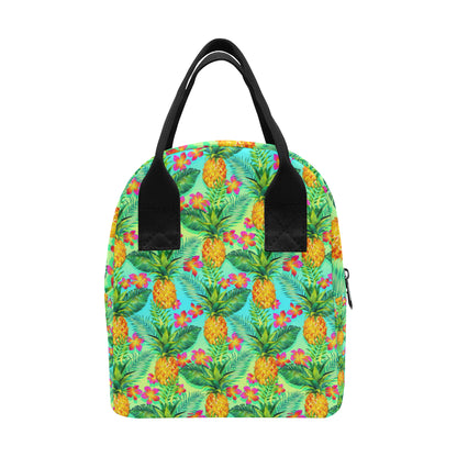 Pineapple Pattern Print Design PP010 Insulated Lunch Bag