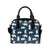 Polar Bear Pattern Print Design A02 Shoulder Handbag