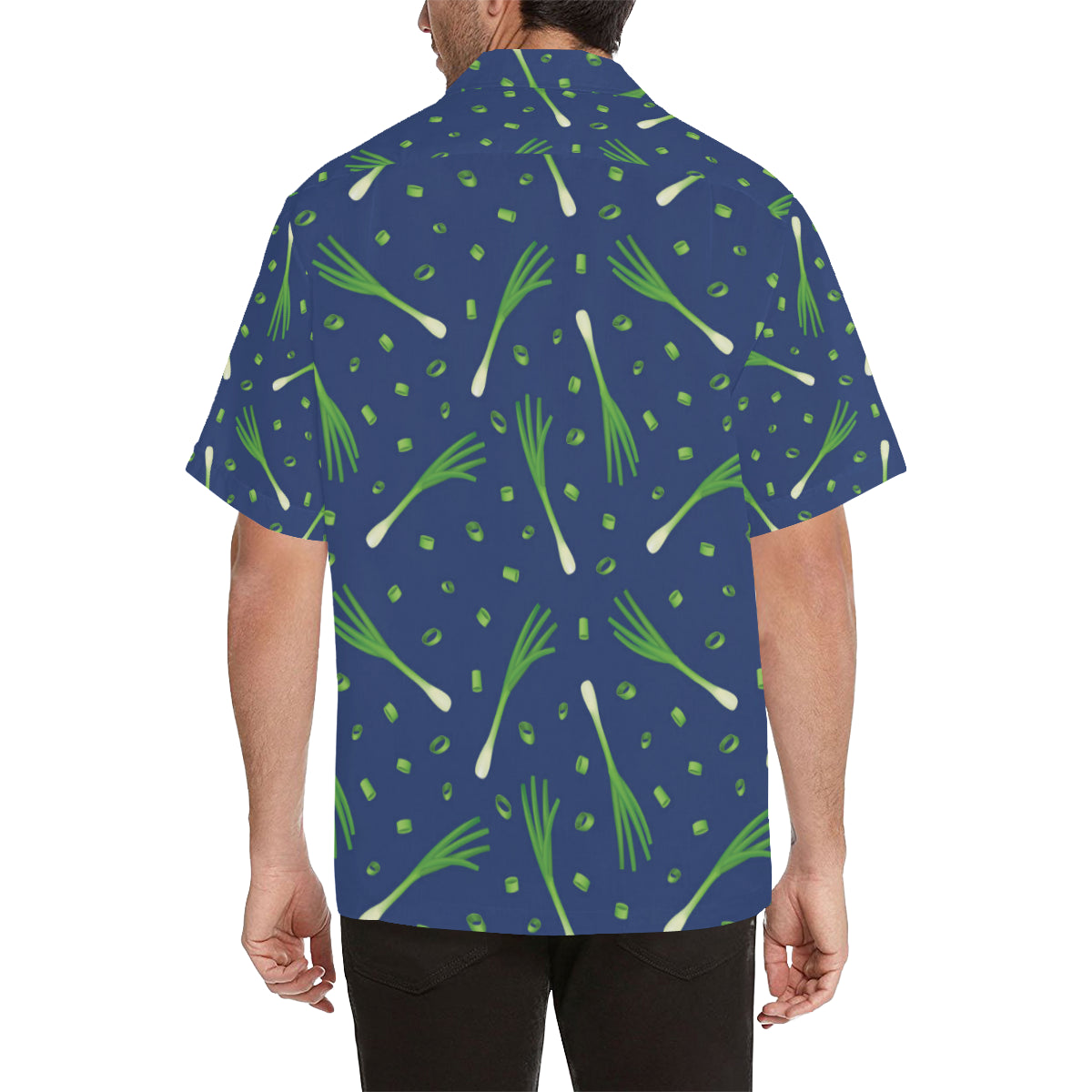 Leek Pattern Print Design 02 Men's Hawaiian Shirt