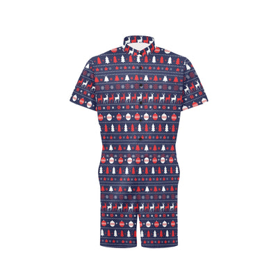 Reindeer Print Design LKS404 Men's Romper