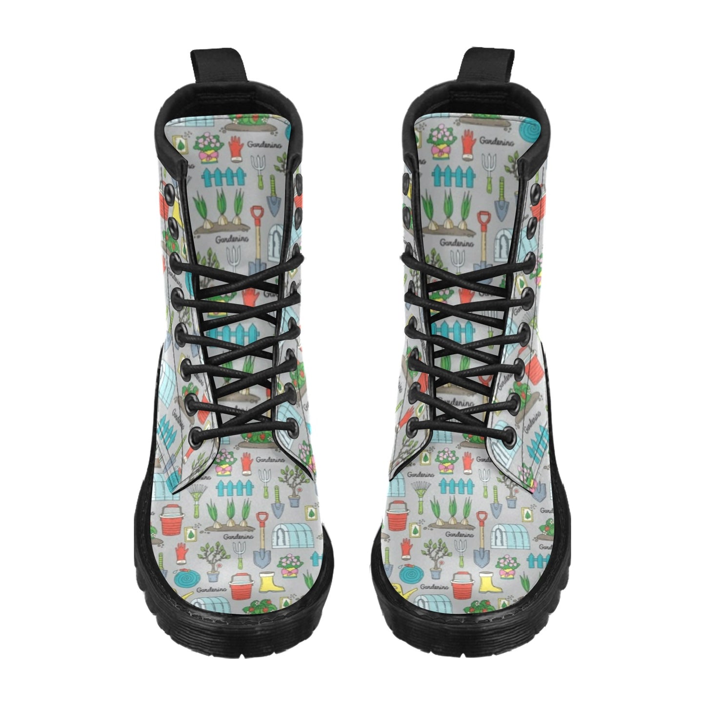 Gardening Pattern Print Design G07 Women's Boots