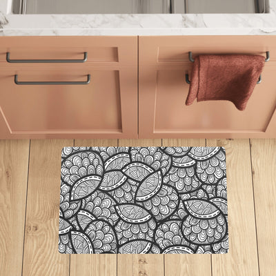 Polynesian Pattern Print Design A01 Kitchen Mat