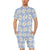 Lotus Pattern Print Design 04 Men's Romper