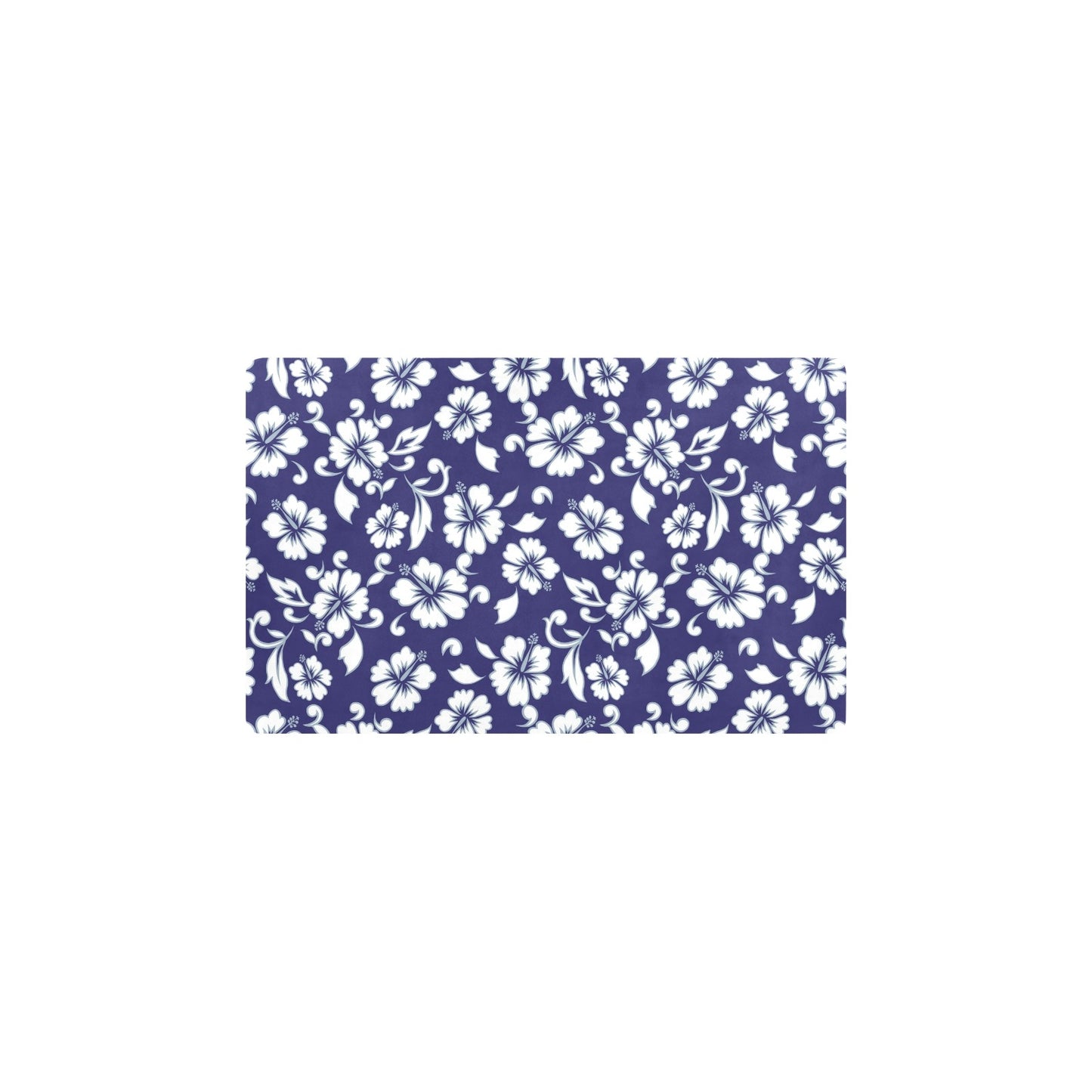 Hibiscus Pattern Print Design HB010 Kitchen Mat