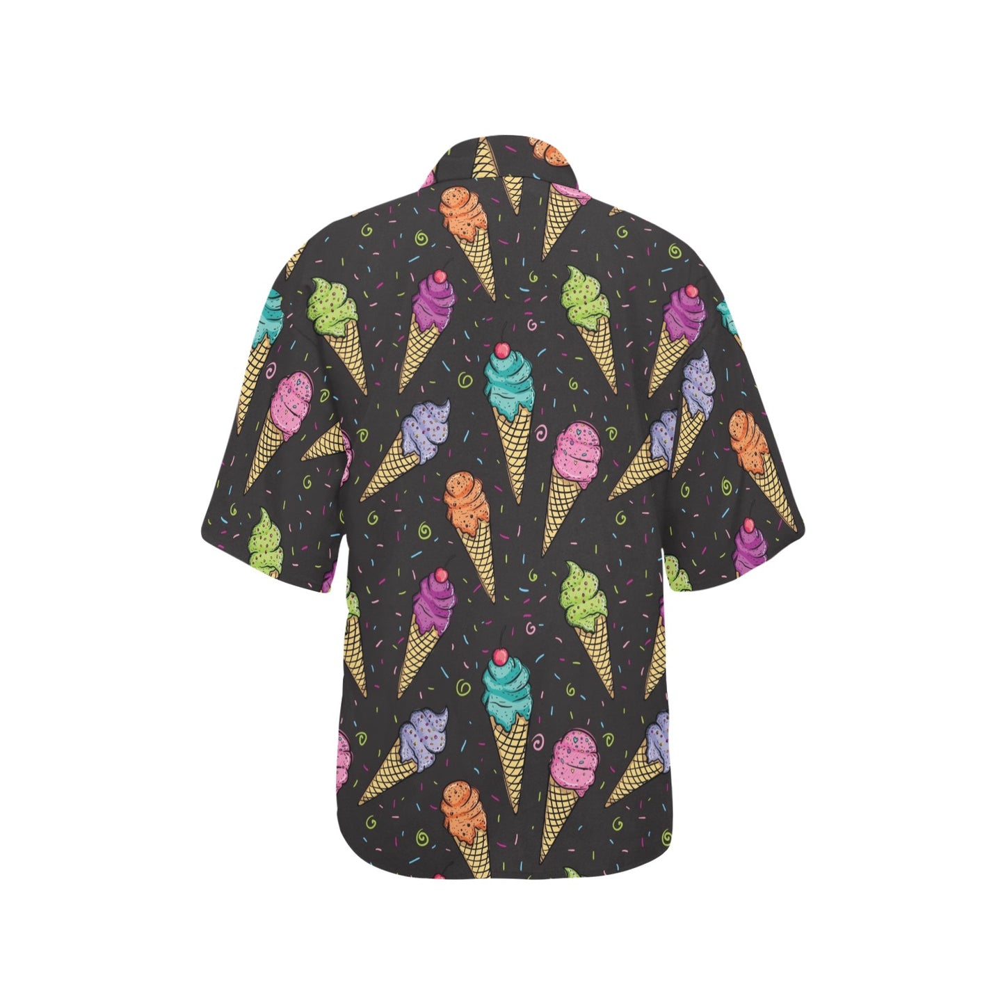Ice Cream Pattern Print Design IC06 Women's Hawaiian Shirt
