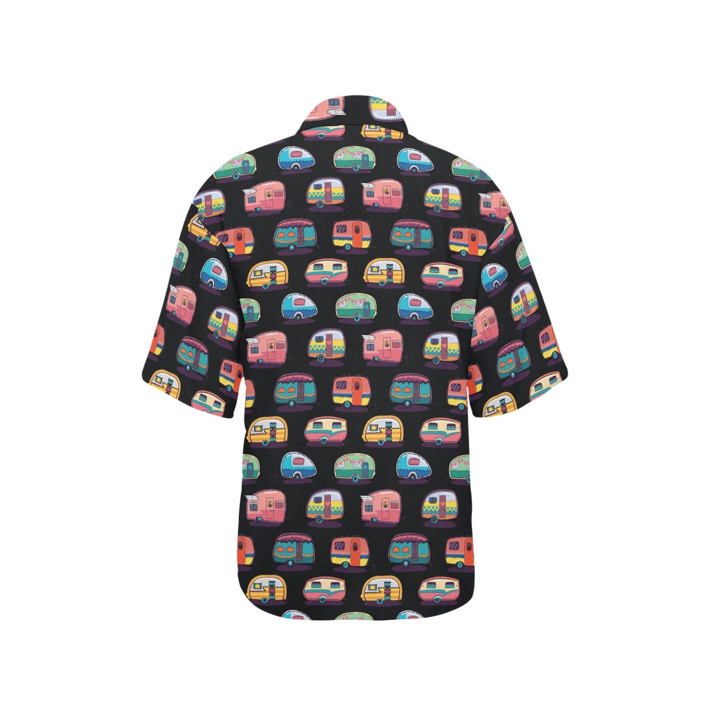 Camper Camping Pattern Women's Hawaiian Shirt