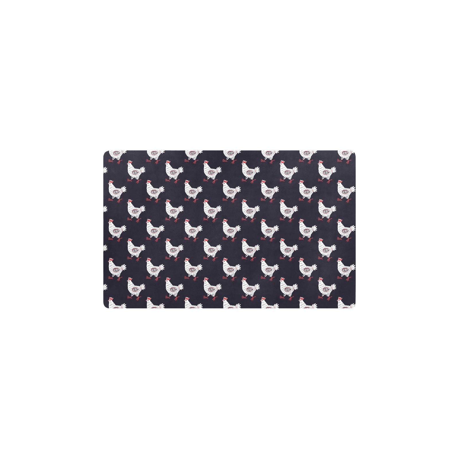 Chicken Pattern Print Design 03 Kitchen Mat