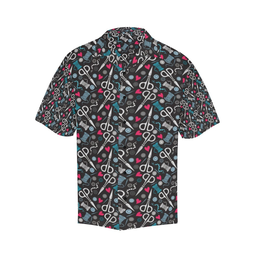 Sewing Equipment Print Design LKS305 Men's Hawaiian Shirt