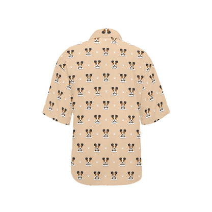 Russell Terriers Print Design LKS3011 Women's Hawaiian Shirt