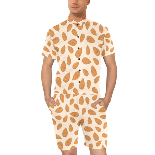 Almond Pattern Print Design 03 Men's Romper