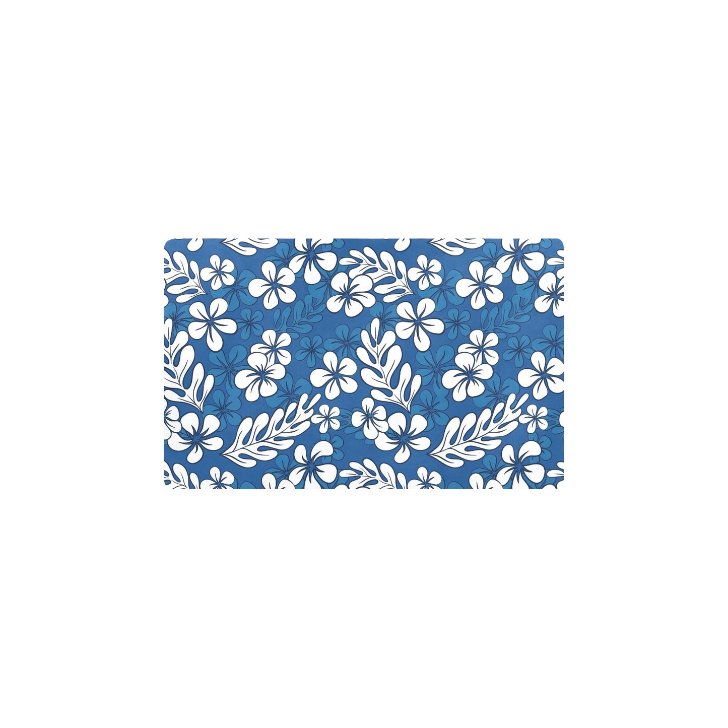 Plumeria Pattern Print Design PM015 Kitchen Mat