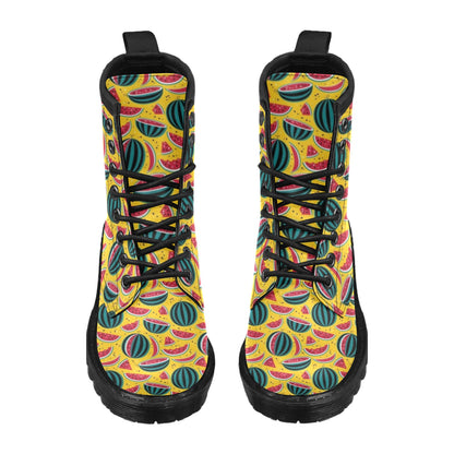 Watermelon Pattern Print Design WM02 Women's Boots